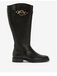 Barbour Calmsden Leather Knee High Boot - Black, Black, Size 4, Women