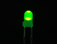 m punkt nu  Diffused Green 3mm LED (10 pack)