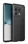 OnePlus 10 Pro Leather Texture Case Black