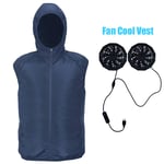 ZWPY Smart Fan Cooling Vest Men Women Air Conditioning Cool Coat Outdoor Fishing Suit Summer Cooling Clothes Set,XXL