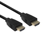 ACT Câble HDMI 8K @ 60Hz / 4K @ 120Hz Ultra High Speed HDMI 2.1 48Gbps Supporte HDCP 2.2, HDR, DSC 1.2, E-ARC, Dolby Vision, compatible avec PS5 / PS4, HDTV, PC, Longueur du câble 1 m