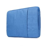 Pochette Effet Jean 13" pour Mac PC Housse Protection Sacoche Ordinateur Portable 13 Pouces - BLEU