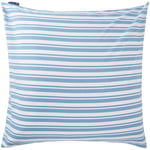 Striped Cotton Poplin Tyynynpäällinen 65x65 cm, Sininen