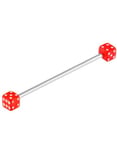 Lucky Red Dice Industrial Barbel - 1.6 x 34 mm