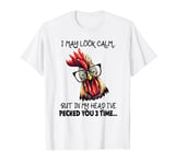 Crazy Chicken Lady Antisocial Social Anxiety Introvert T-Shirt
