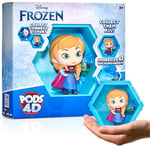 WOW! PODS 4D Disney Frozen Anna, Connectable Collectable Bobble-head figure that Bursts from their World into Yours, Wall or Shelf Display, Disney Toys and Gifts, Series 1 no. 425