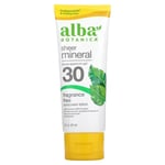 Alba Botanica Sheer Mineral Spf 30 Sunscreen Lotion 89ml Fragrance Free