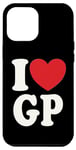 Coque pour iPhone 14 Plus J'aime GP I Heart GP Initiales Hearts Art G.P