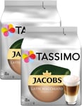 TASSIMO Latte Classico Coffee Pods - 2 Packs (16 Packs in Total) - Large Serving