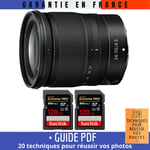 Nikon Z 24-70mm f/4 S + 2 SanDisk 128GB UHS-II 300 MB/s + Guide PDF ""20 TECHNIQUES POUR RÉUSSIR VOS PHOTOS