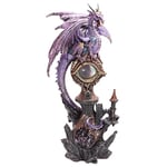 Puckator Figurine de Dragon sur château avec Oeil Magique LED