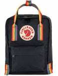 Unisex Fjallraven Kanken Mini Rainbow Backpack - Black-Rainbow Pattern