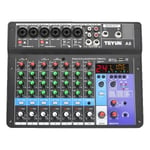 DJ-ljudmixerbord, 24 DSP-effekt, Bluetooth-anslutning, A8 EU PLUG