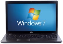 Acer Aspire 7741 17.3" Laptop (Intel Core i3-380M Processor, 4GB RAM, 750GB HDD, Windows 7 Home Premium) - Black