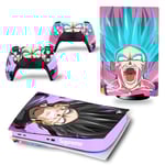 Kit De Autocollants Skin Decal Pour Console De Jeu Ps5 Corps Entier Anti-Rayures Dragon Ball Dragon, Version Cd-Rom T1225