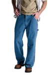Dickies Men's Relaxed Fit Carpenter jeans, Stone Washed, 33W 32L UK