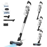 LEVOIT Cordless Vacuum Cleaner with Anti Hair Wrap, Pet Hair Nozzle, Up to 50 Mins, Easy-Clean Dust Cup, 4 in 1 Vacuum Cleaner with over 99.9% Filtration Performance for Hard Floor Car
