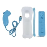 Bleu Manette De Jeu Sans Fil Avec Étui En Silicone Pour Console Nintendo Wii, Joystick, Accessoire De Jeu
