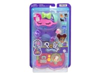 Polly Pocket Doggy Pajama Party Compact Set: 1 Micro Doll And Accessories Jcr38 Mattel