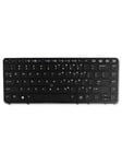 HP Keyboard (Netherlands) - Bærbart tastatur - til utskifting - Nederlandsk - Svart