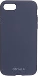 Onsala iPhone 8/7/6/SE Gen. 2/3 silikonfodral (koboltblått)