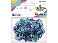 Titanum Confetti Snowflakes14mm Marinblå, Ultramarin 14G