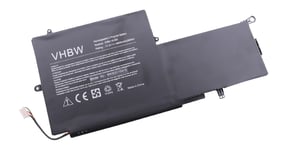 vhbw batterie compatible avec HP Spectre Pro x360 G1 Convertible PC, x360 G1(M2Q55PA) laptop (4900mAh, 11,4V, Li-Polymère, noir)
