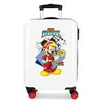 Disney Mickey Joy Multicoloured Cabin Suitcase 34x55x20 cm Rigid ABS Combination lock 32 Litre 2.5 Kg 4 Double Wheels Hand Luggage