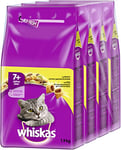 Doublure pour chats Whiskas Croquettes Senior pour les chats âgés à partir de 7 ans (6 x 1,9 kg)