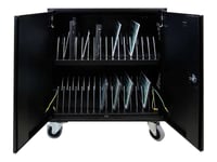 Leba Notecart Flex Extended 32 - Vagn (Endast Laddning) - För 32 Surfplattor/Bärbara Datorer - Låsbar - Skärmstorlek: Upp Till 15 Tum - Utmatning: Ac 230 V