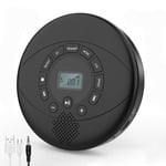 Portabel CD-spelare med stereohögtalare, för familjen, laddningsbar bärbar CD-spelare med 2000mAh batteri, anti-hopp Walk