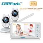 4.3'' Wireless Baby Monitor with Dual Camera Digital Video Audio Two-Way Talk