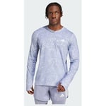 adidas Own The Run Climacool 3-stripes Long Sleeve Tee, storlek X-Small