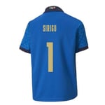 2020-2021 Italy Home Football Soccer T-Shirt (Kids) (Salvatore Sirigu 1)