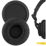 Geekria Protein Leather Replacement Ear Pads for SONY MDR-V55 Headphones (Black)
