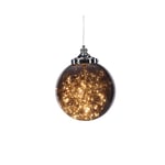Venture Home Taklampa Lemans Pendant Lamp - Black / Smoked Glass 17028-001