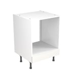 600mm Gloss White Oven Base Unit J-Pull Kitchen Flatpack Cabinet MFC Housing