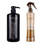 Totex Keratin Oil Hair Shampoo 750 ml & Leave In Spray Conditioner 400ml Set