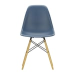 Vitra Eames Plastic Side Chair RE DSW stol 83 sea blue-golden maple