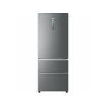 Haier - Refrigerateur - Frigo HTOPMNE7193 - combiné 3 portes 450L (310+140L) - Froid ventilé - L70xH190,6cm - Silver