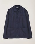 KnowledgeCotton Apparel Linen Overshirt Total Eclipse