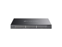 Tp-Link Omada Sg2452lp, Hanterad, L2/L2+, Gigabit Ethernet (10/100/1000), Strömförsörjning Via Ethernet (Poe) Stöd, Rackmontering, 1U