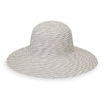 Wallaroo Hat Company Women’s Scrunchie Sun Hat – UPF 50+, Ultra-Lightweight, Packable for Every Day, Designed in Australia, Natural/Brown Dots