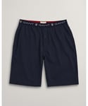 Gant Mens Shield Pyjama Shorts - Navy - Size Large