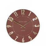 John Lewis Thomas Kent 12" 30cm Mulberry Wall Clock Auburn Brand New
