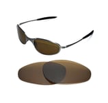 NEW POLARIZED BRONZE REPLACEMENT LENS FOR OAKLEY A-WIRE THICK SUNGLASSES