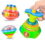 Hög kvalitet premium Rund Lysande Leksak Ljus Musik Roterande Gyro Fidget Spinner Spinning Top Leksaker Slumpmässiga Färg Barn&#8217;s Leksaker