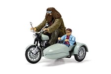 Corgi Modèle de Moto Side-Car Harry Potter avec Hagrid et Harry - Métal DieCast- Longueur 8 cm - Multicolore