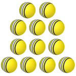 BESLIME Sponge Golf Ball Golf, 12PCS Practice Golf Balls, The Golfers Club Foam Practice Golf Balls, Foam, for Indoor/Outdoor Golf Practice - Yellow
