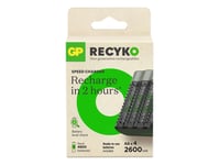 Gp Batteries Recyko+ M452, Nickel-Metallhydrid (Nimh), Aa, 4 Styck, Batterier Medföljer